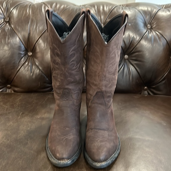 Old West women’s brown cowboy boots size 9 EE (extra large) - Picture 2 of 10